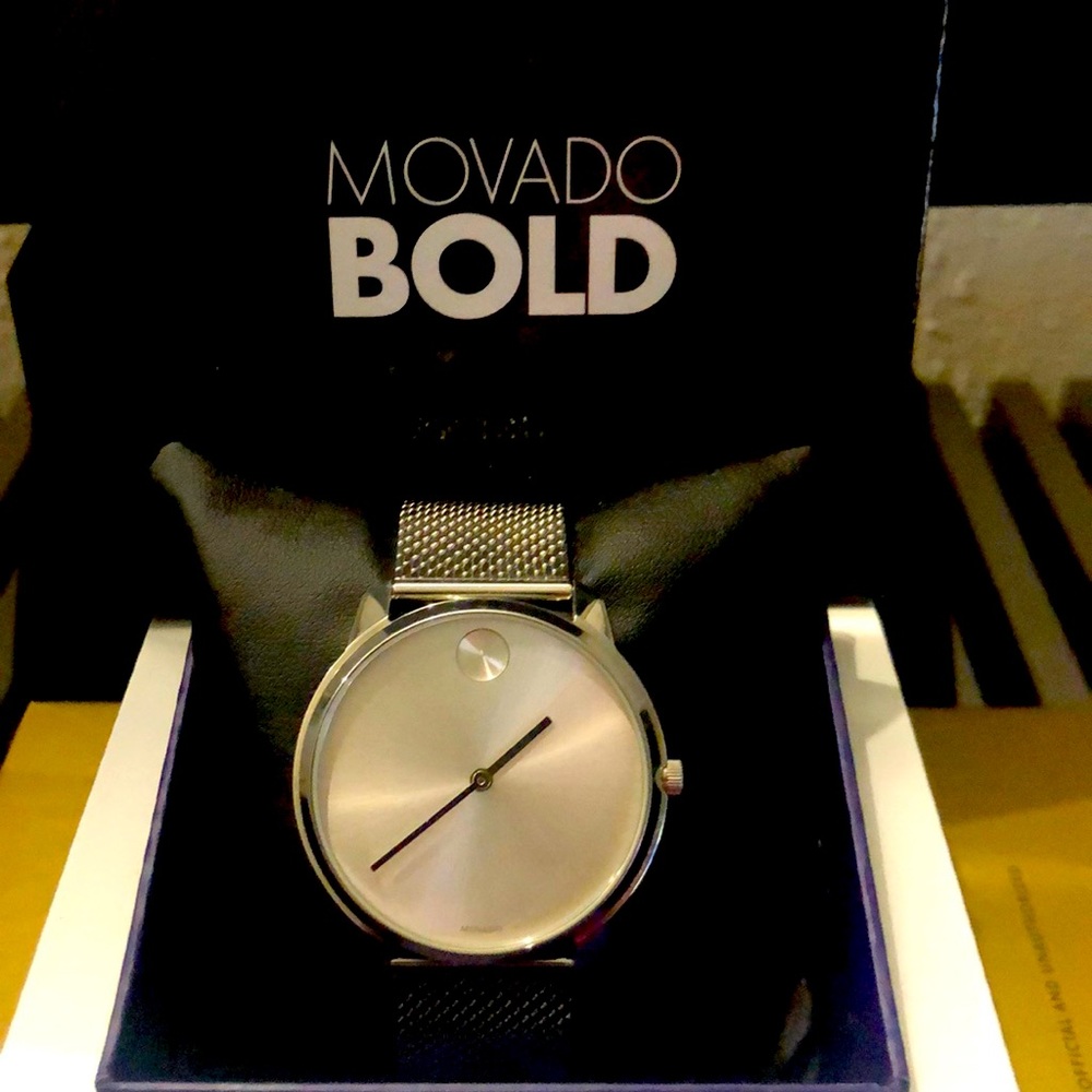 Men’s Movado Bold Silver Watch